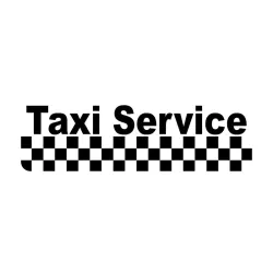 Taxi Service - auto vinyl sticker - 15.8 * 4.5 cmStickers