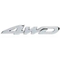 4WD chroom autostickerStickers