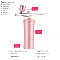 Mini luchtcompressor - spuitpistool - airbrush - kit voor nail art / make-up / taarten versierenApparatuur