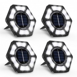 Solar garden light - ground lamp - waterproof - LED - hexagon shaped - driveway / lawnSolar lighting