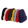 Gebreide warme muts - kort - geribbeld - unisexPetten & Hoeden