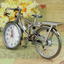 Vintage fiets met klokKlokken