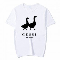Klassisches T-Shirt mit kurzen Ärmeln - lustiger Entendruck - unisex