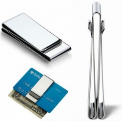 Metallclip - für Geld-/Kreditkarten - Brieftasche aus Edelstahl