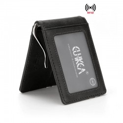 Schlankes Portemonnaie aus Leder - unisex - für Business / Kreditkarten / Geldbörse - RFID geschützt