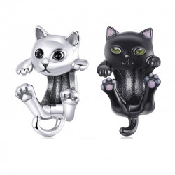 Little kitten - pendant / charm for bracelet - 925 sterling silverBracelets