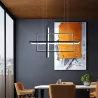 Luxe kroonluchter - plafondlamp - LED - minimalistisch rechthoekig design - 2 / 3 / 4 koppenPlafondverlichting