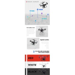 Electric YunTai UAV 101 - GPS - 5G - WiFi - FPV - 4K Electric Camera - RC Drone Quadcopter - RTF