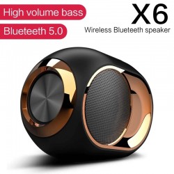 X6 - wireless Bluetooth speaker - HiFi bass - waterproof - FM radio - TWS - SD - AUXBluetooth speakers