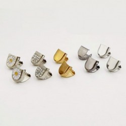 Schnürsenkelköpfe aus Metall - Schnallen / Enden - austauschbar - 5 Stück