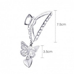 Vintage butterfly shaped hair clip - with chainHair clips