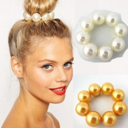 Pearl hair band - elastic tie - hair decoration