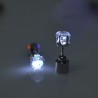 Kleine oorbel - met LED - roestvrij staal - 1 stukOorbellen