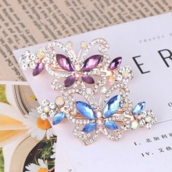 Kristallen vlinder - elegante haarclipHaarspelden