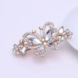 Kristallen vlinder - elegante haarclipHaarspelden
