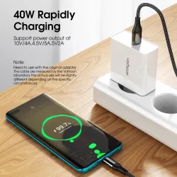Snellaadkabel - 5A - 40W - USB - type-CKabels