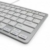 Computertastatur - USB - ergonomisches Design - für Apple / Windows / PC / Mac
