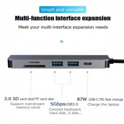 USB HUB-C HUB adapter - 6 in 1 USB-C to USB 3.0 HDMI - splitterHDMI Switch