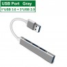USB-C - HUB 3.0 3.1 Typ-C - 4-Port-Multisplitter - Adapter OTG