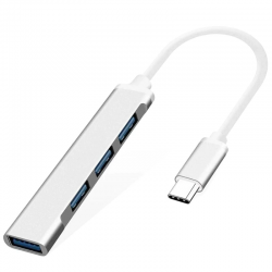 USB-C - HUB 3.0 3.1 Type-C - 4-poorts multisplitter - adapter OTGSplitters