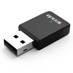 Tenda U9 USB - 650Mbs - 2.4G / 5G - dual band 802.11 - Wifi adapter - high speed netwerkkaart - RTL8811Netwerk