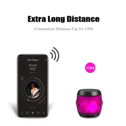 M&J - mini draadloze speaker - met lanyard - Bluetooth - LEDBluetooth Luidsprekers