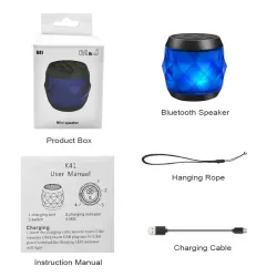 M&J - mini draadloze speaker - met lanyard - Bluetooth - LEDBluetooth Luidsprekers