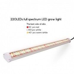 LED Pflanzenlicht - Hydroponiklampe - Röhre - Vollspektrum - 220 LED