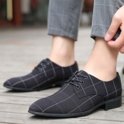 Klassieke schoenschoenen met spitse neus - veters - zwart roosterSchoenen