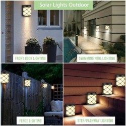 Solar-Wandleuchte - Gartenlicht - mit Bewegungssensor - wasserdicht - 6 LED