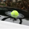 Tennisbal - gebroken ruit - auto stickerStickers