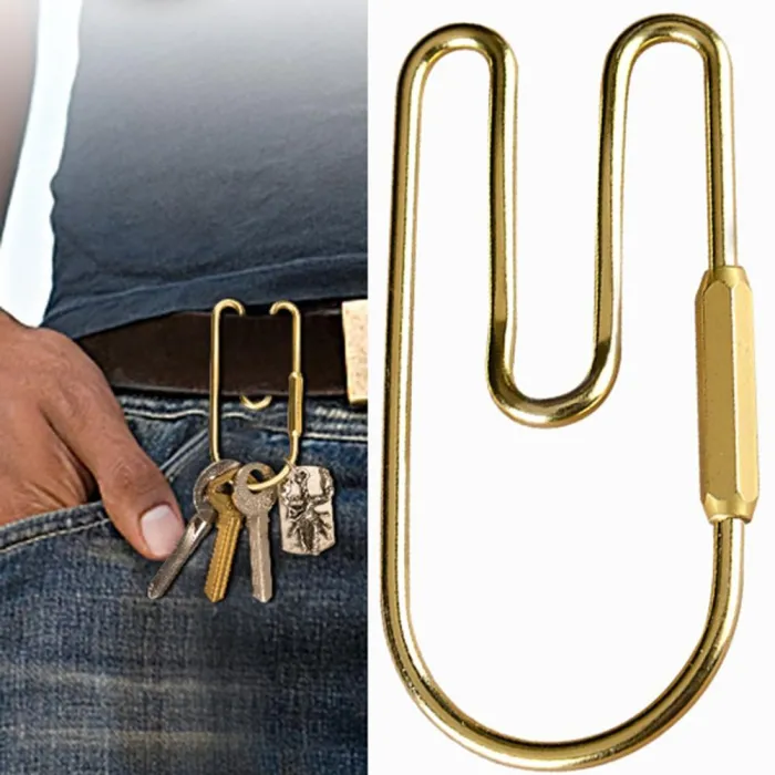 Vintage messing lus - sleutelhouder organizer - sleutelhangerSleutelhangers