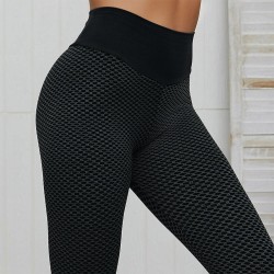 Sexy push-up legging - visnetpatroon - hoge taille - sneldrogendBroeken