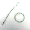 Stainless steel wire keyring - round rope - screwable connectorKeyrings