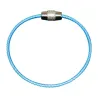 Sleutelhanger van roestvrij staaldraad - rond touw - schroefbare connectorSleutelhangers
