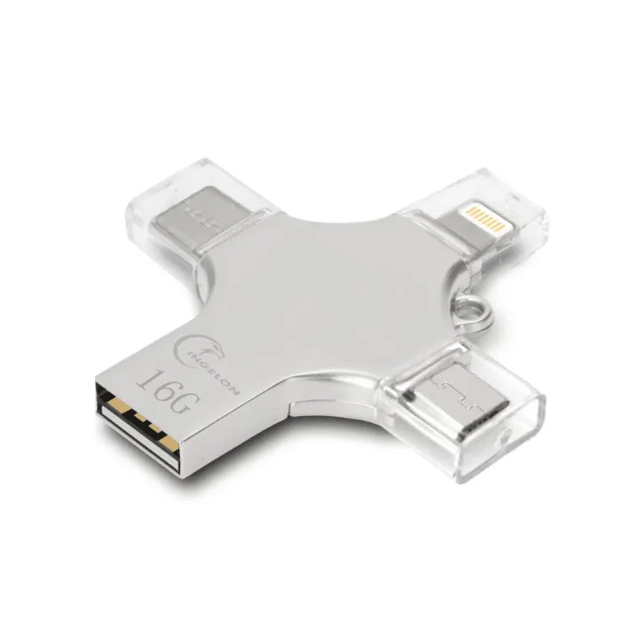 4 in 1 flash drive - micro USB / type-C / OTG - geheugenstick - 16GB / 32GB / 64GB / 128GBUSB geheugen