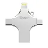 4 in 1 flash drive - micro USB / type-C / OTG - geheugenstick - 16GB / 32GB / 64GB / 128GBUSB geheugen