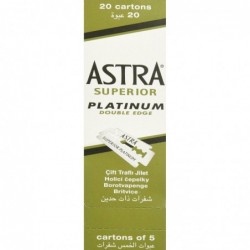 Astra Superior - platina scheermesjes - dubbele rand - 100 stuksScheren