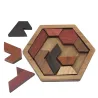 Geometrische houten puzzel - educatief spelHouten