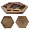 Geometrische houten puzzel - educatief spelHouten