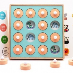 Geheugen matching - bordspel - houten - 3D educatief speelgoedHouten