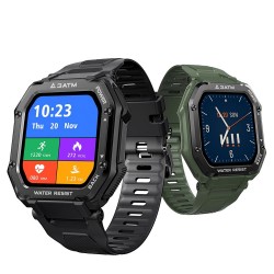 KOSPET ROCK - Smart Watch - Bluetooth - Android / IOS - wasserdicht - Fitness-Tracker - Blutdruckmessgerät