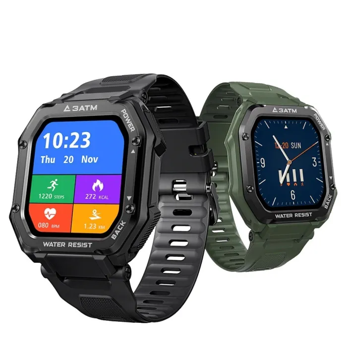 KOSPET ROCK - Smart Watch - Bluetooth - Android / IOS - waterdicht - fitnesstracker - bloeddrukmeterSmart-Wear