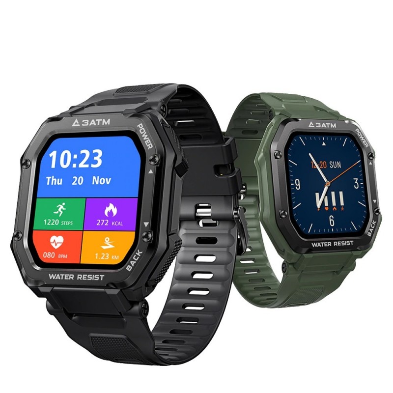 KOSPET ROCK - Smart Watch - Bluetooth - Android / IOS - waterproof - fitness tracker - blood pressure monitor