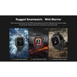 KOSPET ROCK - Smart Watch - Bluetooth - Android / IOS - waterdicht - fitnesstracker - bloeddrukmeterSmart-Wear