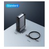Baseus - USB-C 3.0 / HUB type-C naar HDMI - RJ45 VGA SD / TF - voedingsadapter - 17 in 1 dockingstation voor Macbook ProStands