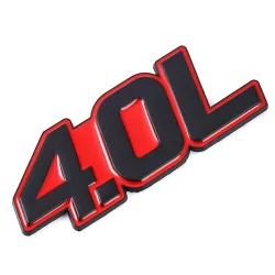 3D metalen autosticker - embleem motormaat - 4.0L - 7.0LStickers