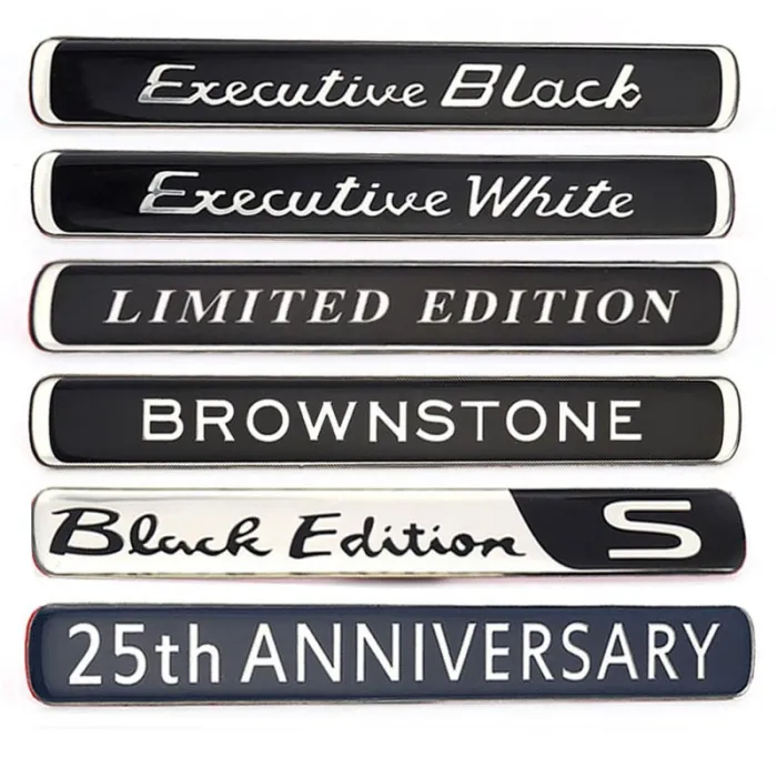Autosticker - embleem - Brownstone / Executive White / Black / Limited EditionStickers