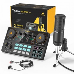 LITE AM200-S1 - alles-in-een microfoon - mixer kit - audio interface - met condensator microfoon / koptelefoonMicrofonen