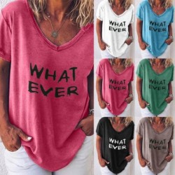 Klassiek los t-shirt - korte mouw - letterprintBlouses & overhemden